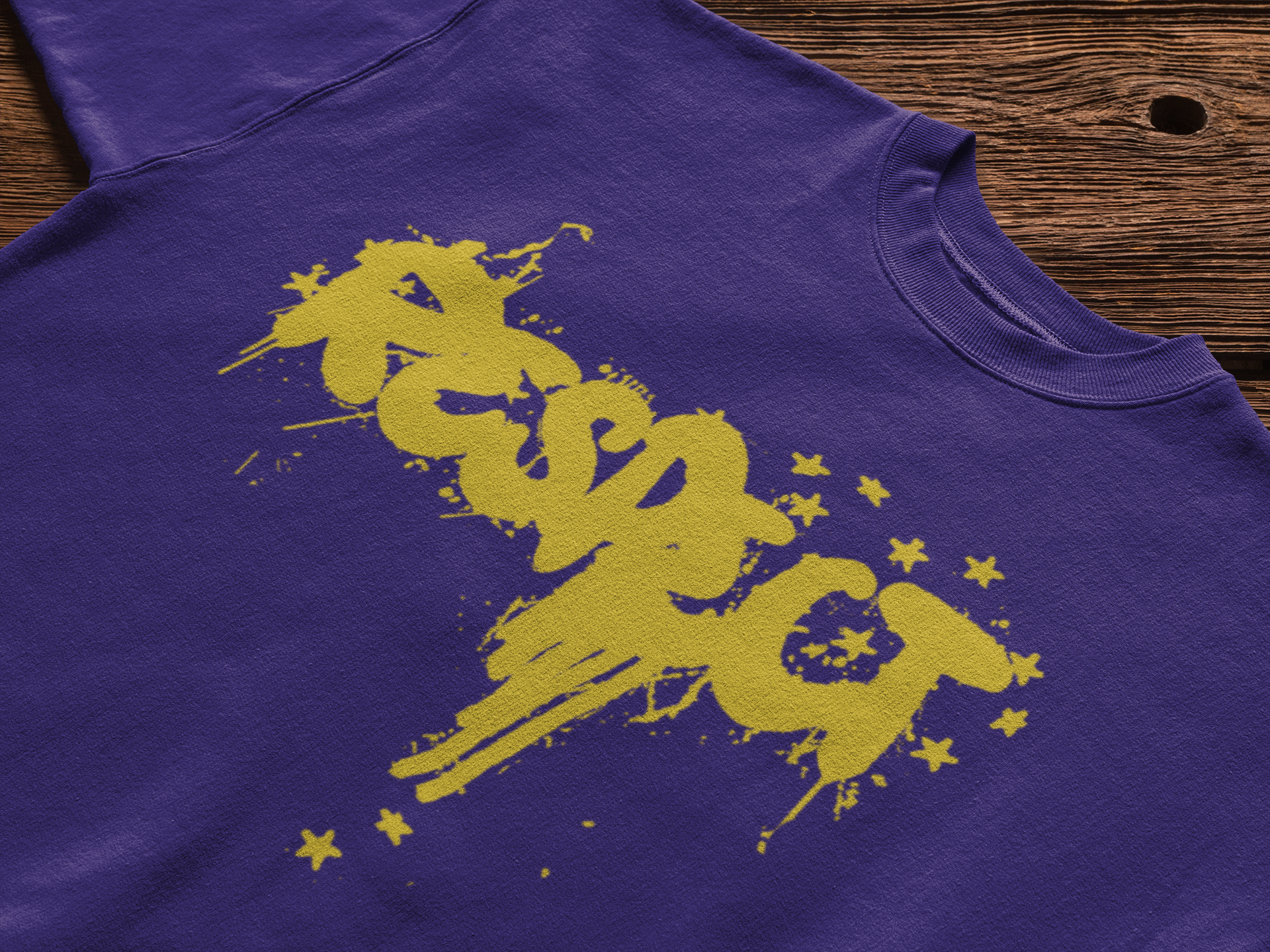 Respect T-Shirt - Purple/Yellow