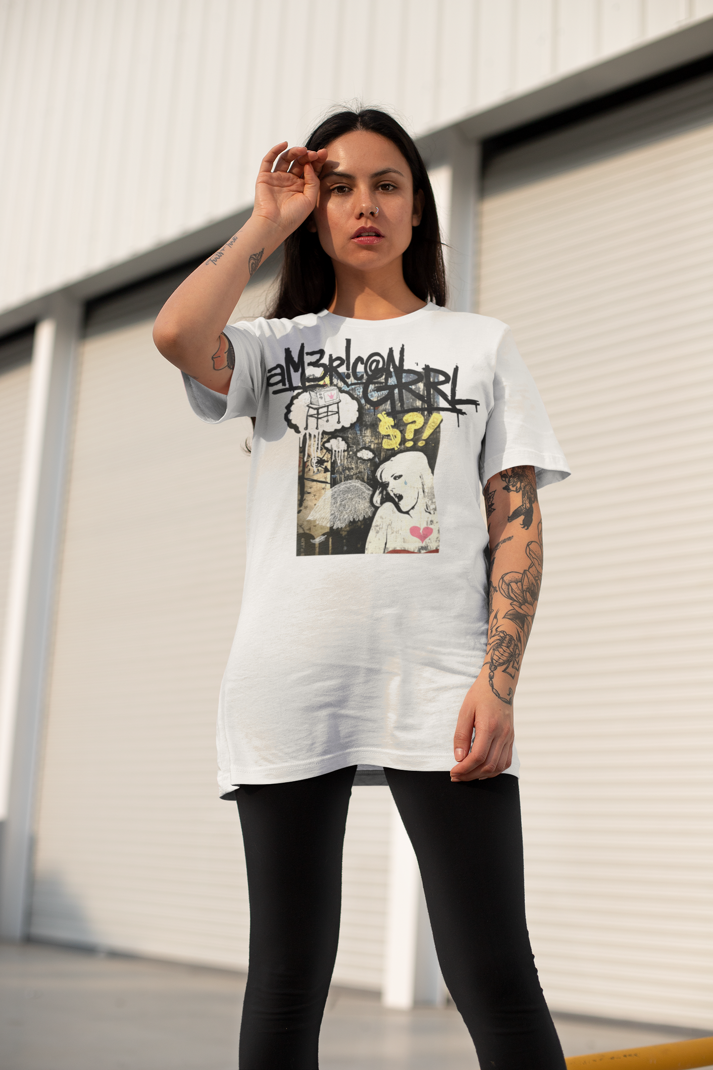 American GRRL Oversized Boxy Tee