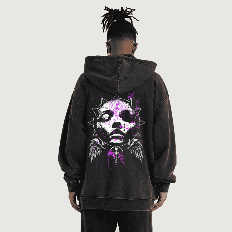 We Are One Super Heavyweight Oversized Retro Hoodie