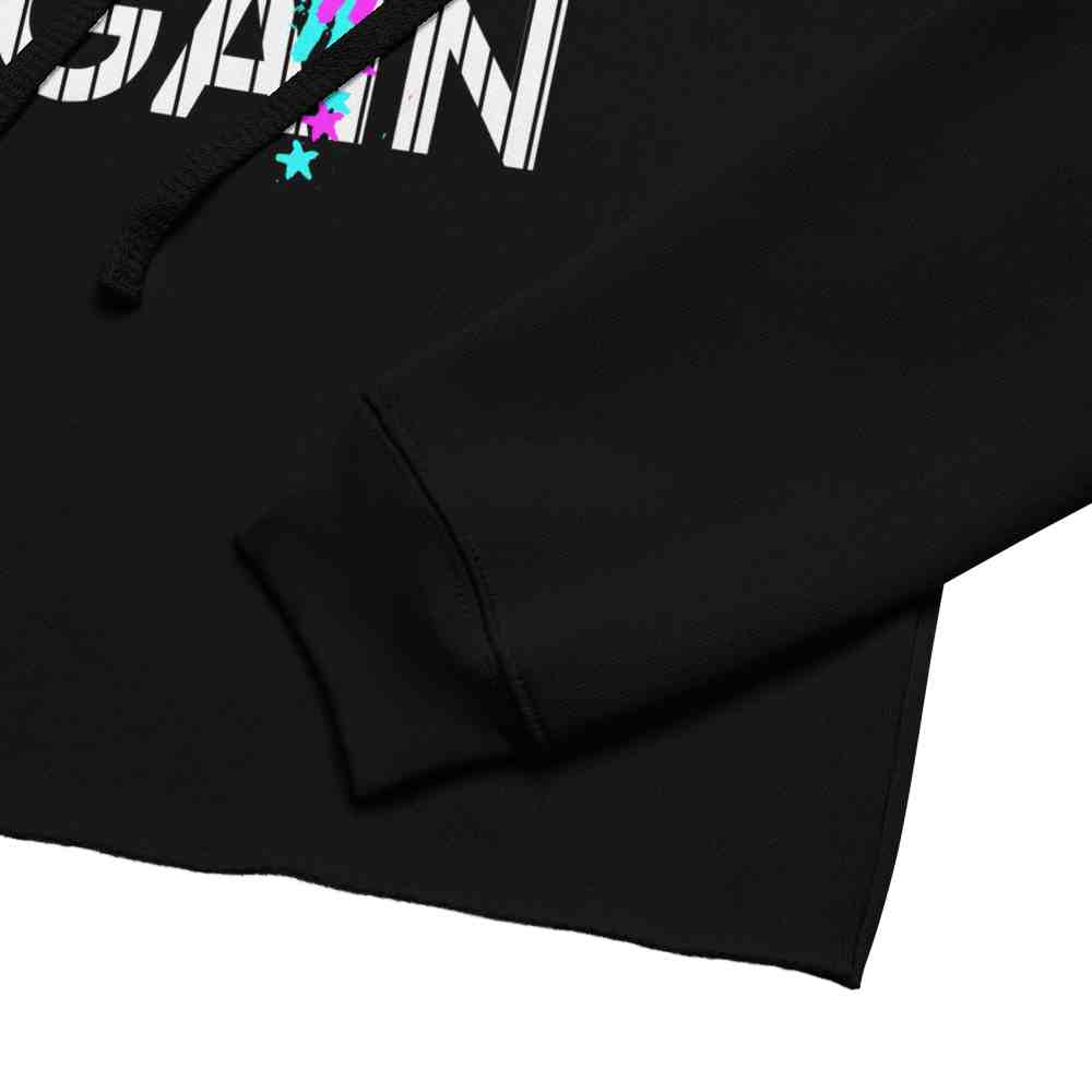 Make Respect Great Again (Pink/Blue)- Crop Hoodie